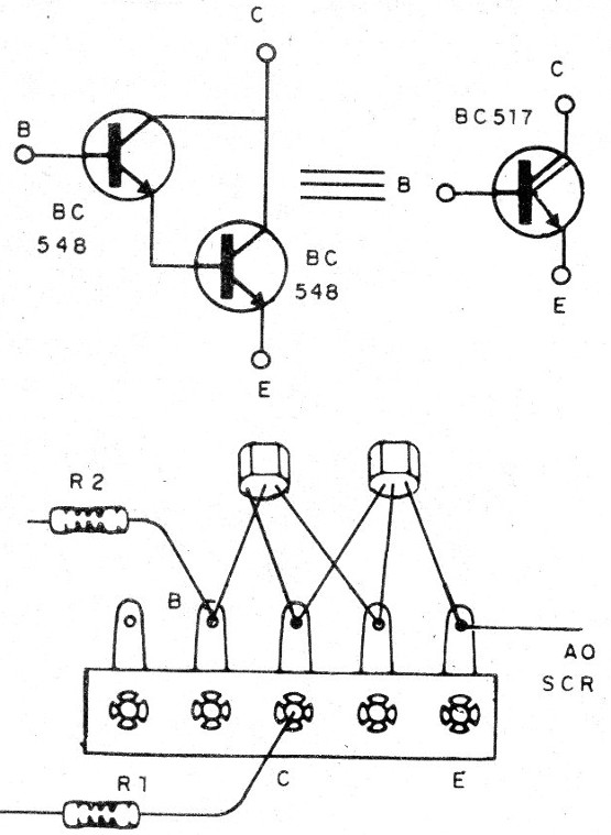    Figura 3 – Substituindo o transistor Darlington
