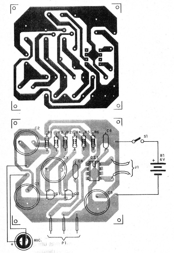    Figura 4 – Placa para o TDA7052

