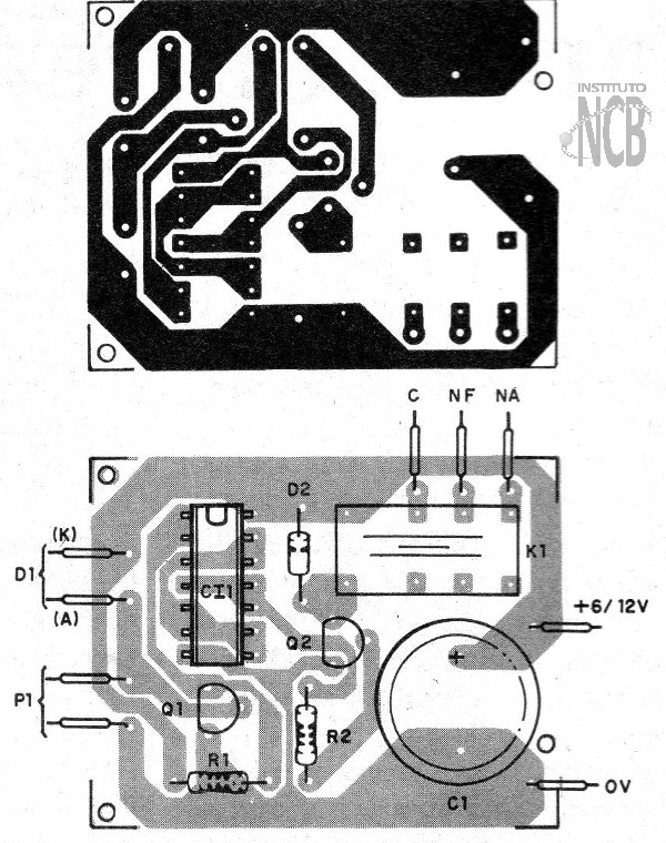    Figura 2 - Sugestão de placa de circuito impresso
