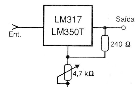 Figura 8 – Bloco regulador com o LM317 ou LM350
