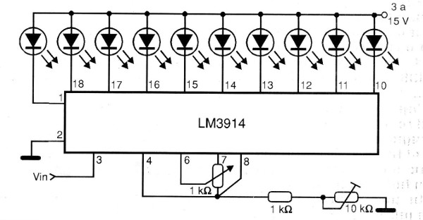 Figura 10 – Circuito para o LM3914
