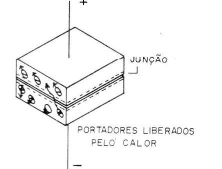 Figura 1 – Portadores de carga são liberadoscom ocalor
