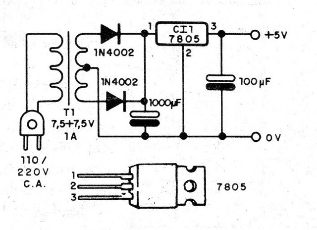 Figura 3 – Fonte TTL para o circuito

