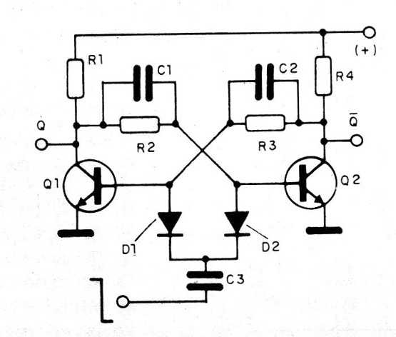Figura 1- Flip-flop com transistores
