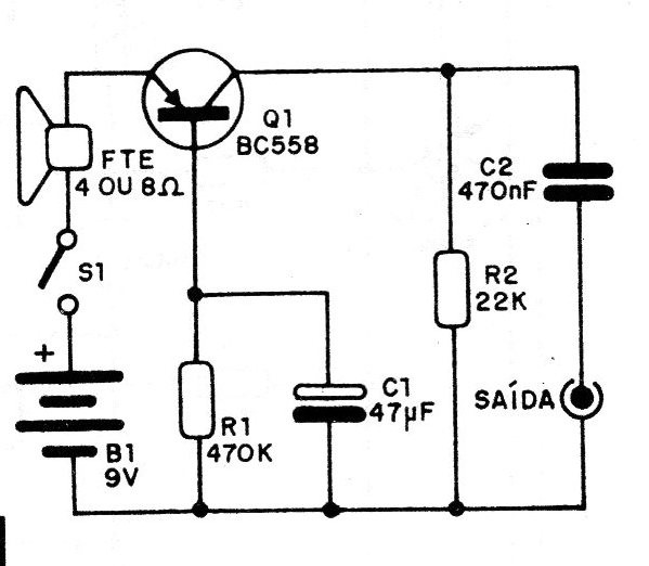    Figura 1 – Circuito do aparelho
