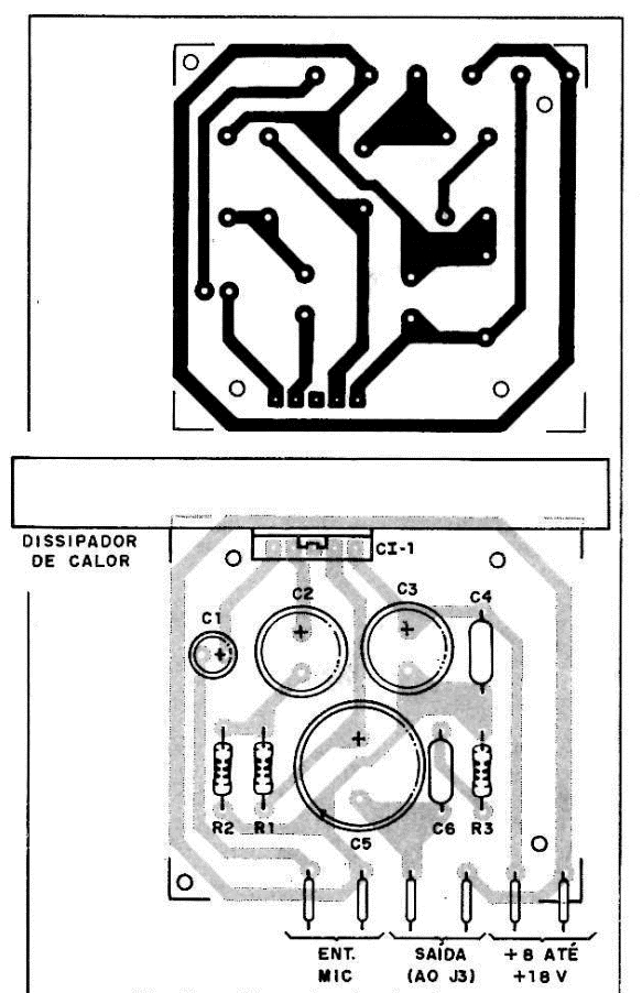 Figura 7 – Placa do circuito impresso do modulador
