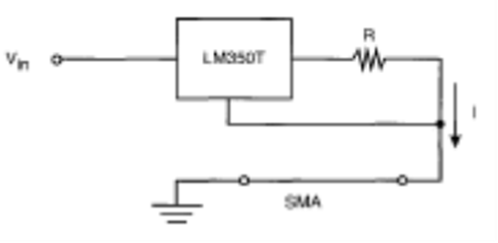 Figura 4 - Fonte de corrente constante usando o LM350T.
