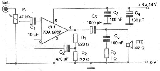  Figura 5 - Diagrama completo do amplificador multimídia. 