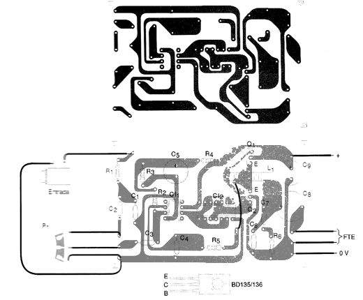 Figura 7 - Placa de circuito impresso para a montagem
