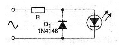 Figura 4 – D1 evita tensão inversa elevada no LED

