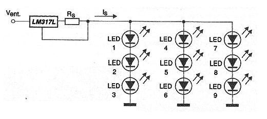 Figura 14 -  Sequências de LEDs em paralelo
