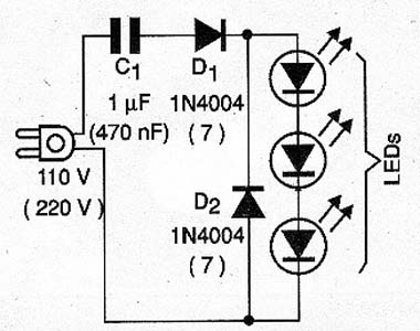 Figura 1- Circuito simples para 1 LED
