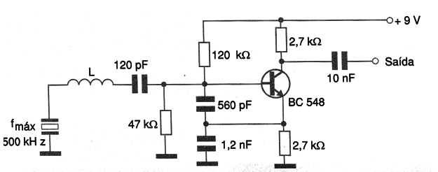 Figura 4 – Oscilador até 500 kHz
