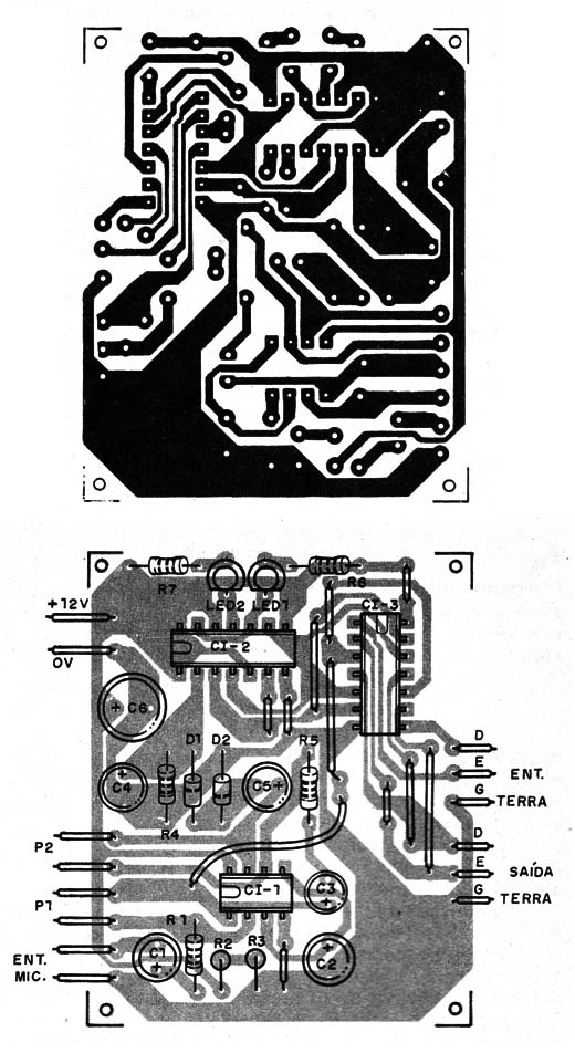 Figura 5 – Placa de circuito impresso para a montagem
