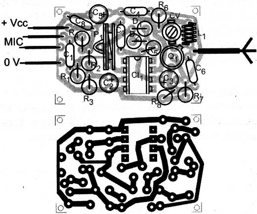   Figura 9 – A placa de circuito impresso do Spyfone
