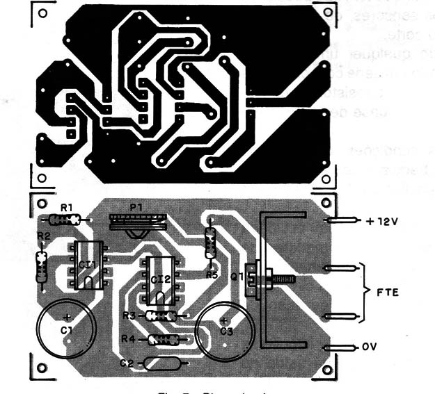    Figura 7 – Placa de circuito impresso para a sirene

