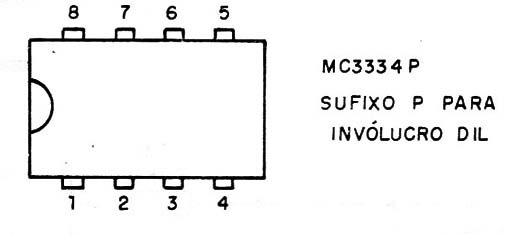    Figura 2 – Pinagem do MC3334
