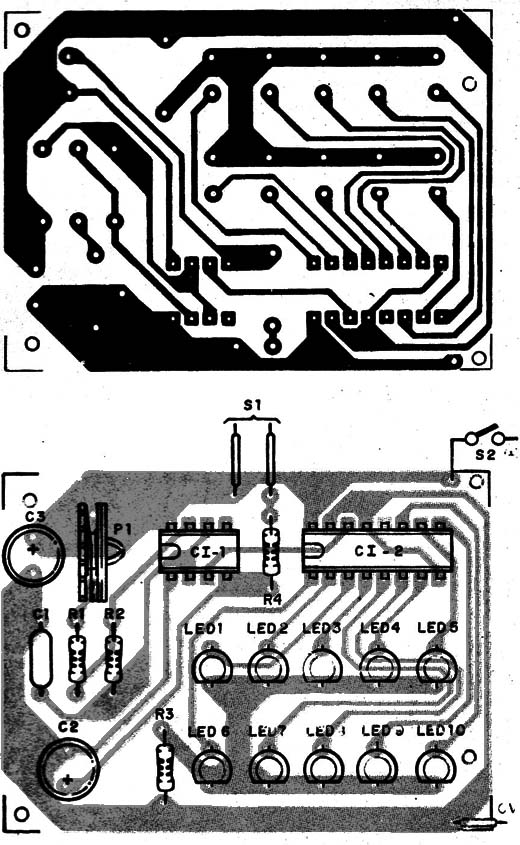  Montagem do aparelho numa placa de circuito impresso

