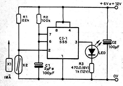   Figura 4 – Acionamento temporizado de um LED
