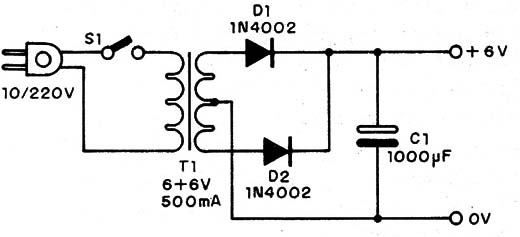 Figura 3 – Fonte simples para o amplificador
