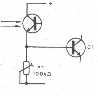    Figura 6 – Ligação de um foto-transistor

