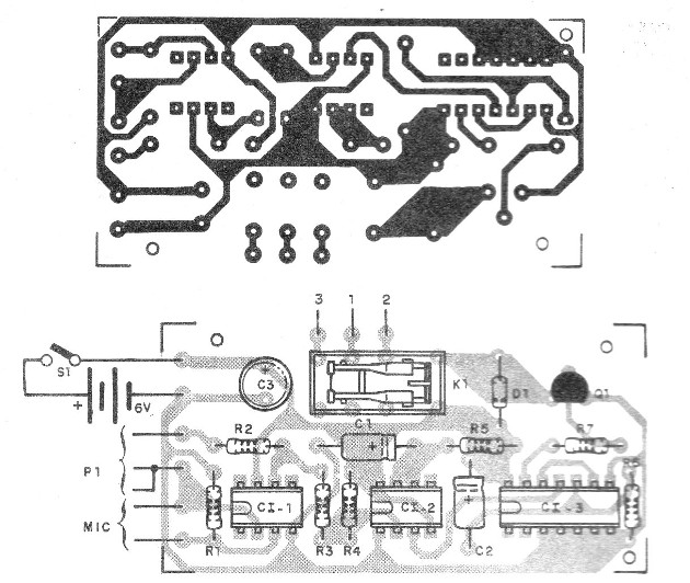 Figura 4 – Placa de circuito impresso para a montagem
