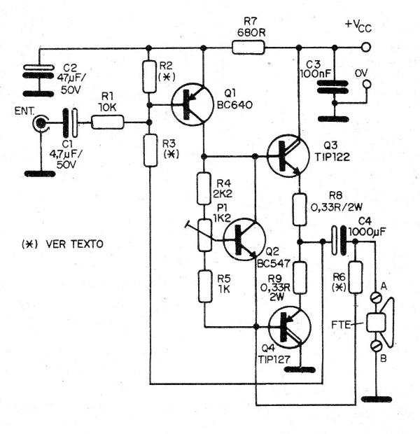    Figura 4 – Diagrama do amplificador
