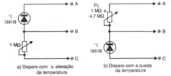    Figura 14 – Usando diodo como sensor de temperatura
