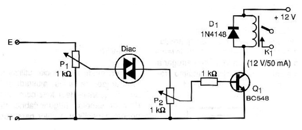 Figura 8 – Sensor de tensão usando diac
