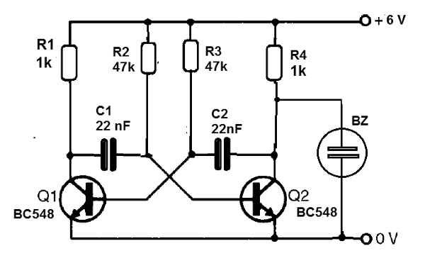Figura 2 – Oscilador para ser controlado por um relé
