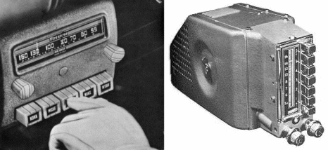 Figura 19 – Rádios de carro existem desde 1922. Na foto dois curiosos modelos antigos obtidos na Internet usando válvulas e vibradores...
