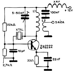Oscilador por sobretom de 7 a 100 MHz 