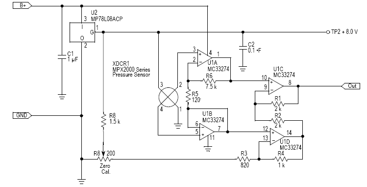Figura 3 - Amplificador específico para sensor  
