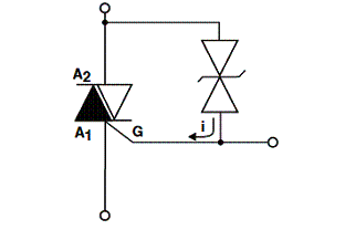 Figura 2 - Proteção com um diodo transil (R) bidirecional. 