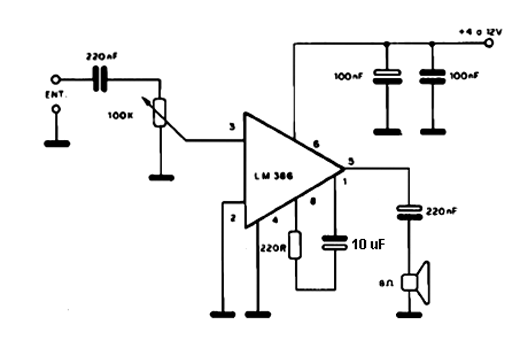  Amplificador Lm<sup>3</sup>86 