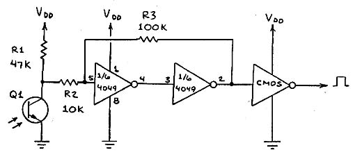  Interface Foto-Transistor Para CMOS
