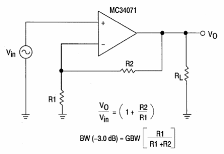  Amplificador Inversor Básico MC34071 (2) 
