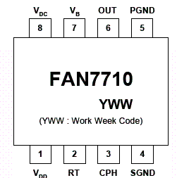 Pinagem do  FAN7710 