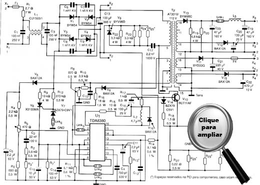Diagrama do circuito.
