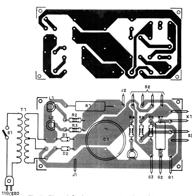 Figura 5 – Placa de circuito impresso para o projeto 2
