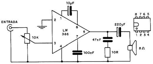 Amplificador (300mW à 1 W) 