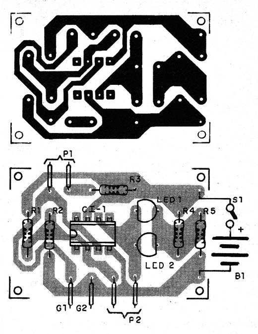    Figura 17 – Placa de circuito impresso para a montagem
