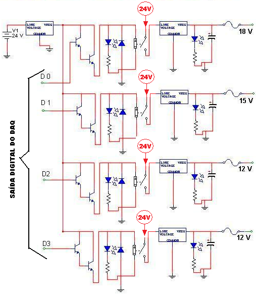 Diagrama esquemático do circuito FONTES. 