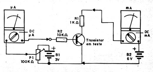  Medindo o Ganho de um Transistor