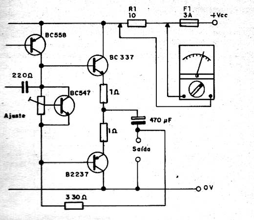  circuito típico de saída de um amplificador