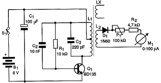 Diagrama do detector de curtos em bobinas. 