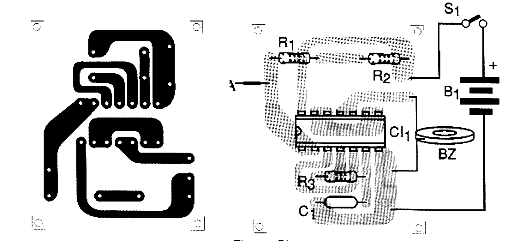 Figura 2 - Placa de circuito impresso para a montagem
