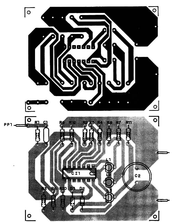 Figura 4 – Placa de circuito impresso para a montagem
