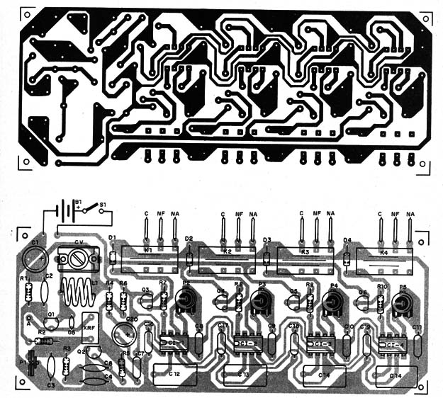    Figura 7 - Placa de circuito impresso para o receptor

