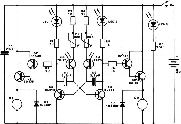 Figura 2 – Circuito eletrônico do robô
